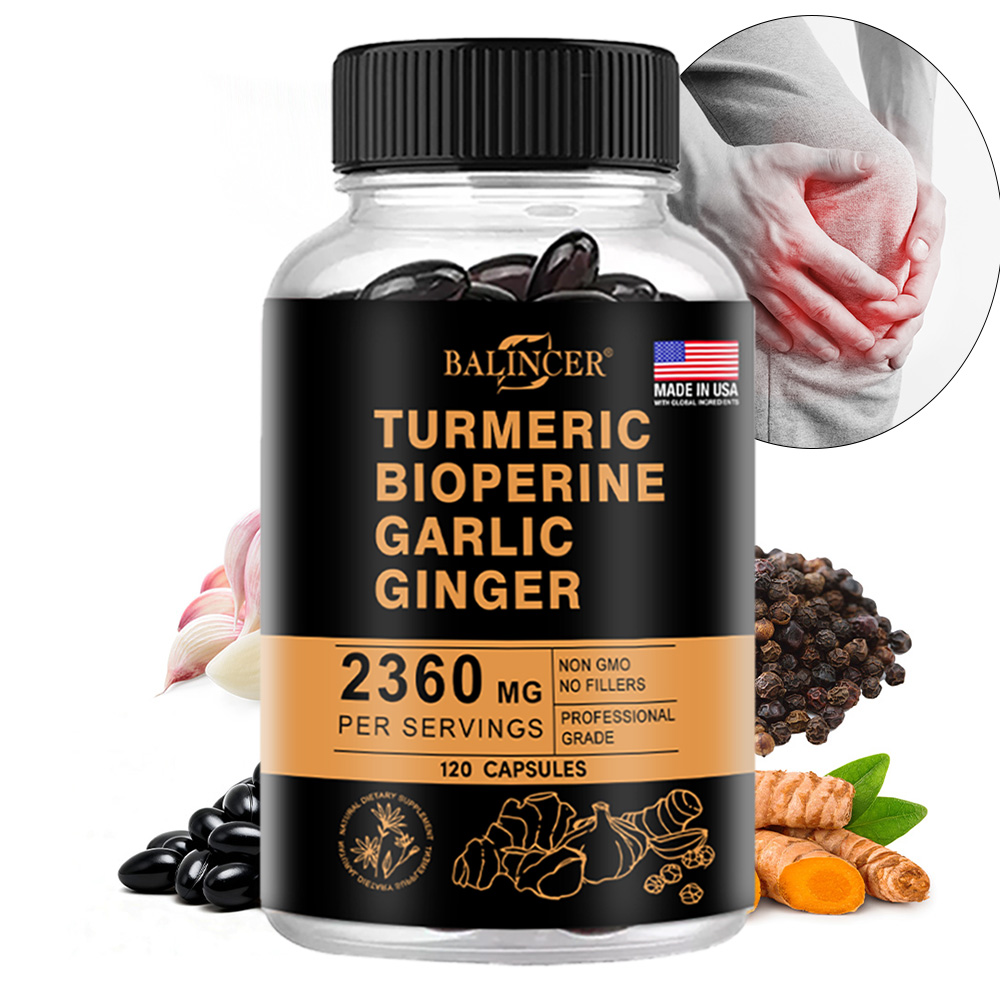 Turmeric Curcumin Capsule - كبسولات الكركم والزنجبيل 2360 ملغ مع