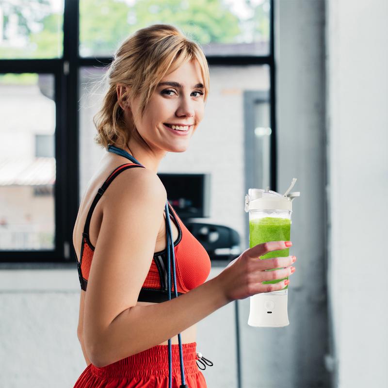 Protein Shaker Bottle - خلاط محمول للعصائر 600 مللي زجاجة