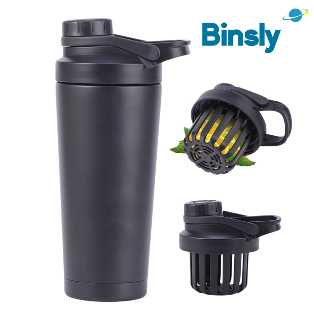 Protein Shaker Bottle - زجاجة شاكر محمولة من الفولاذ المقاوم