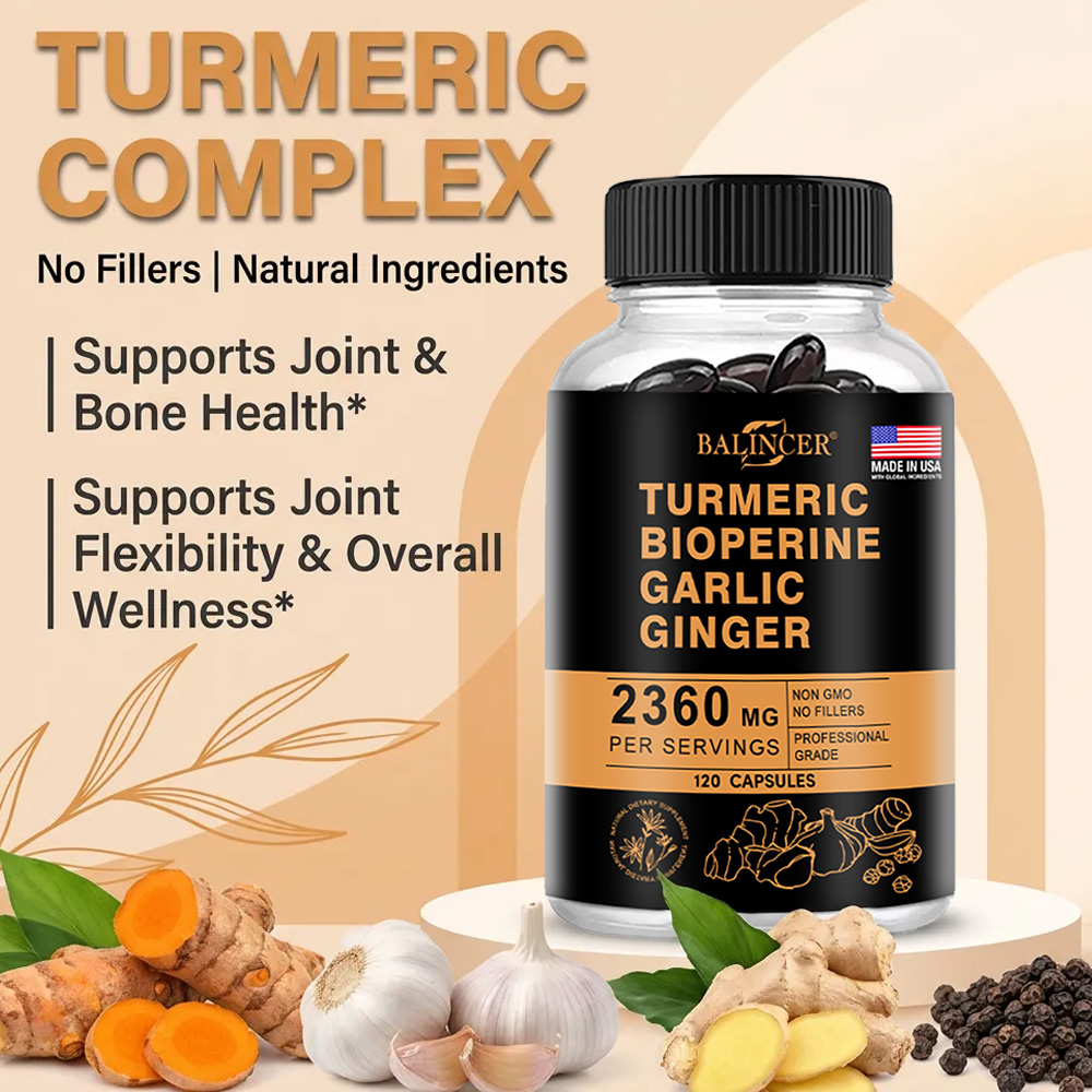 كبسولات الكركم والزنجبيل 2360  - مراجعة Turmeric Curcumin Capsule وسعره
