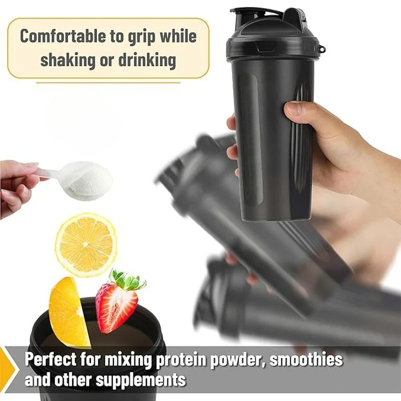 زجاجة شيكر سعة 600 مل (20 أونص - مراجعة Protein Shaker Bottle وسعره