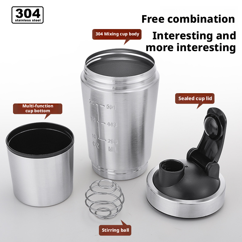 زجاجة هزازة مسحوق البروتين من  - مراجعة Protein Shaker Bottle وسعره