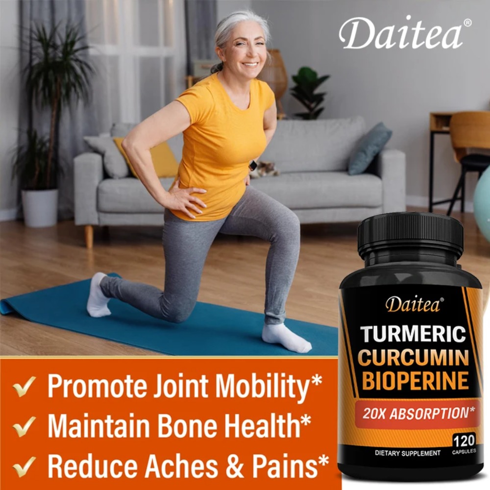 كبسولات الكركم - مع بيوبيرين،  - مراجعة Turmeric Curcumin Capsule وسعره