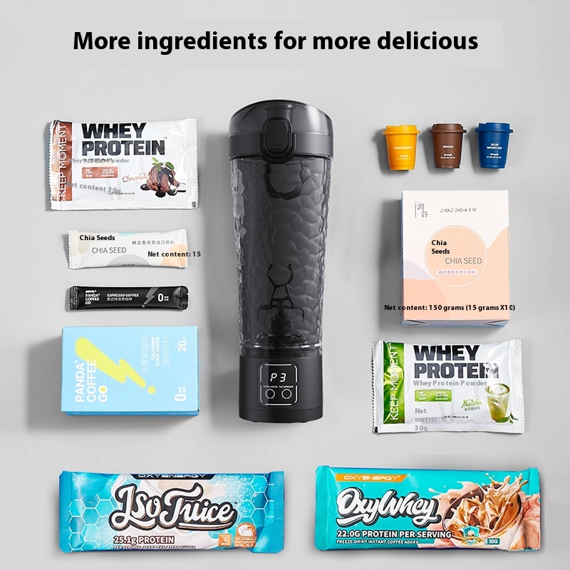 الجديد في كوب خلط تلقائي 3 سرع - مراجعة Protein Shaker Bottle وسعره
