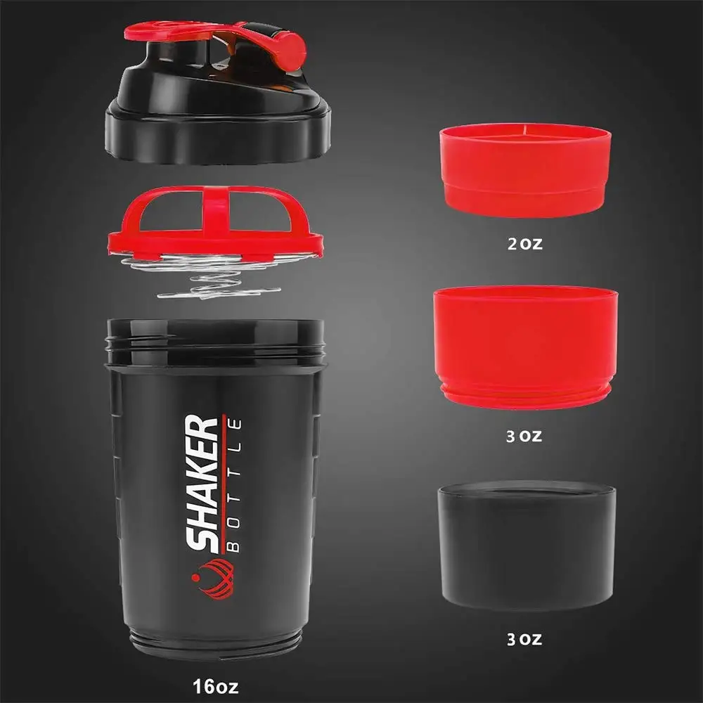 شاكر مسحوق البروتين مع كرة تحر - مراجعة Protein Shaker Bottle وسعره
