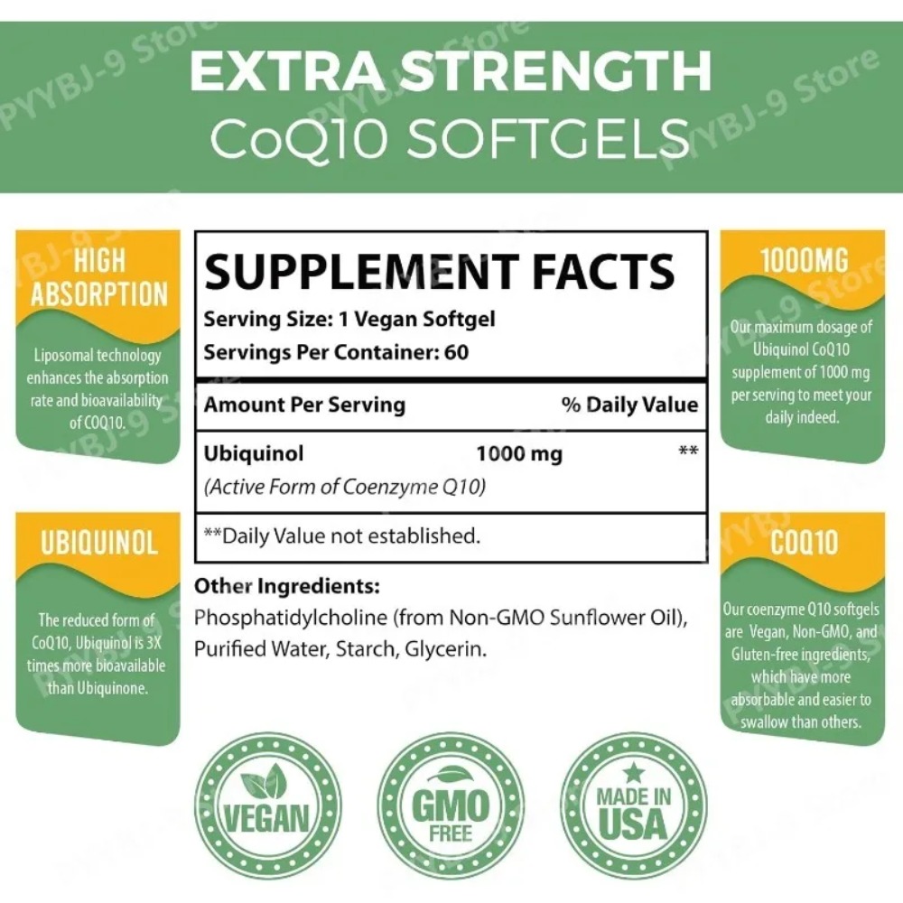 كبسولات نباتية من كيو 10 يوبيك - مراجعة Coq10 Ubiquinol Softgel وسعره