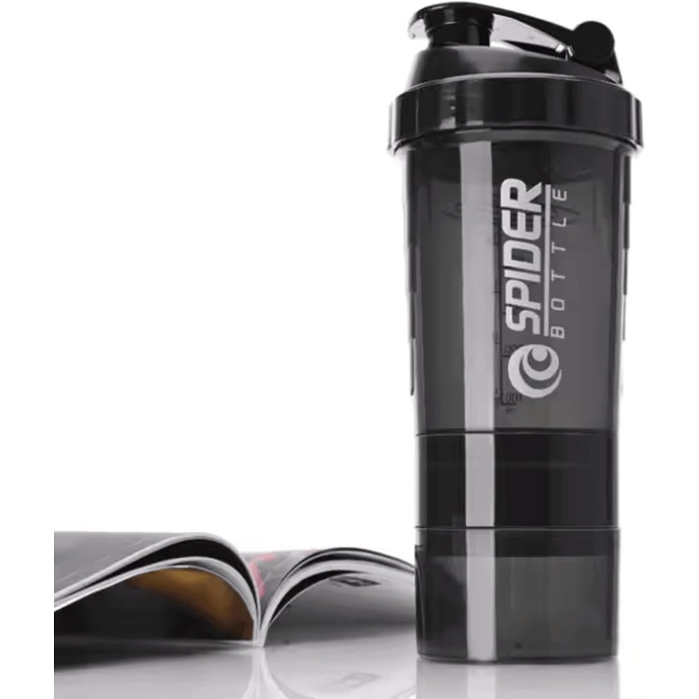 زجاجة تمارين لبناء الجسم 3 طبق - مراجعة Protein Shaker Bottle وسعره