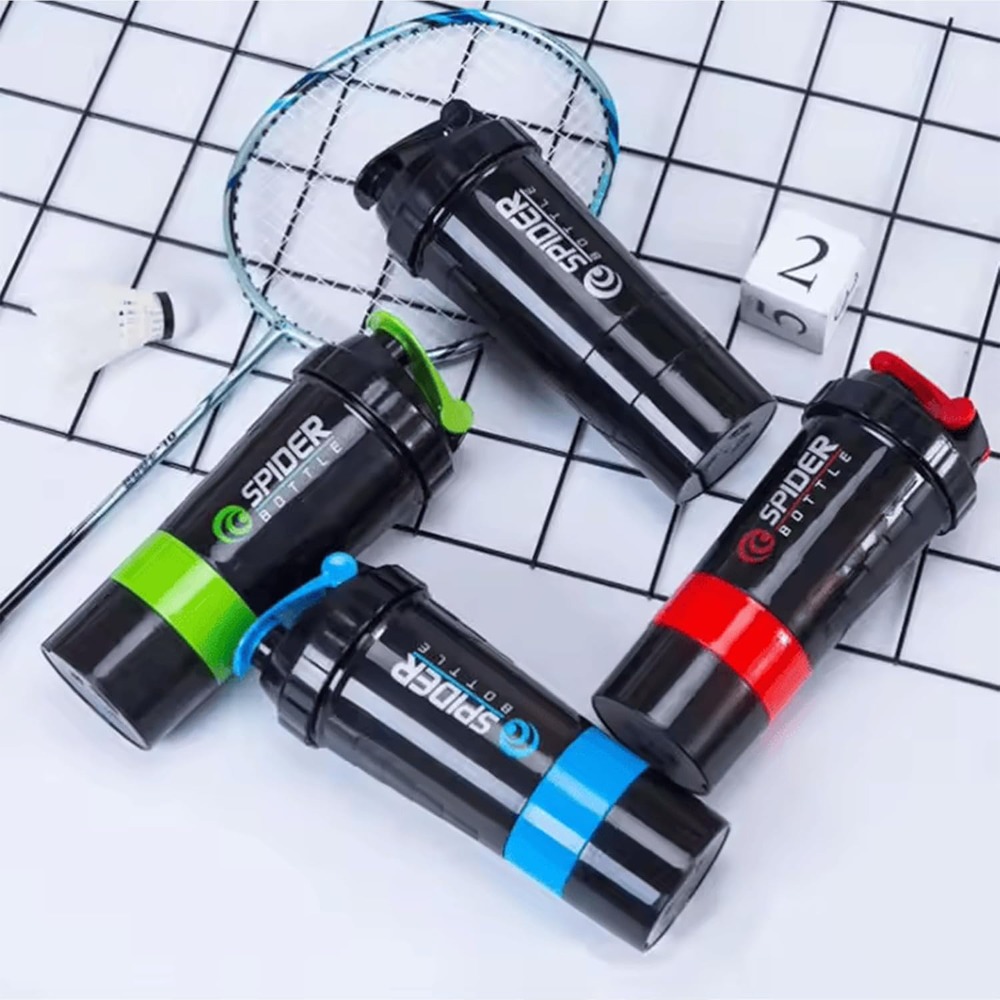 زجاجة تمارين لبناء الجسم 3 طبق - مراجعة Protein Shaker Bottle وسعره