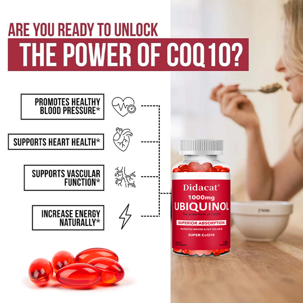يوبيكوينول كيو 10 1000 ملغ كبس - مراجعة Coq10 Ubiquinol Softgel وسعره