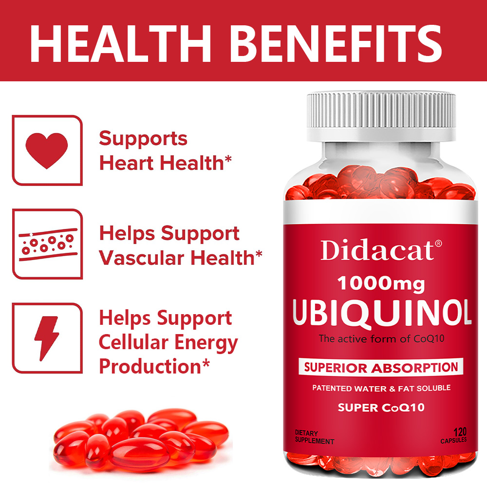 يوبيكوينول كيو 10 1000 ملغ كبس - مراجعة Coq10 Ubiquinol Softgel وسعره