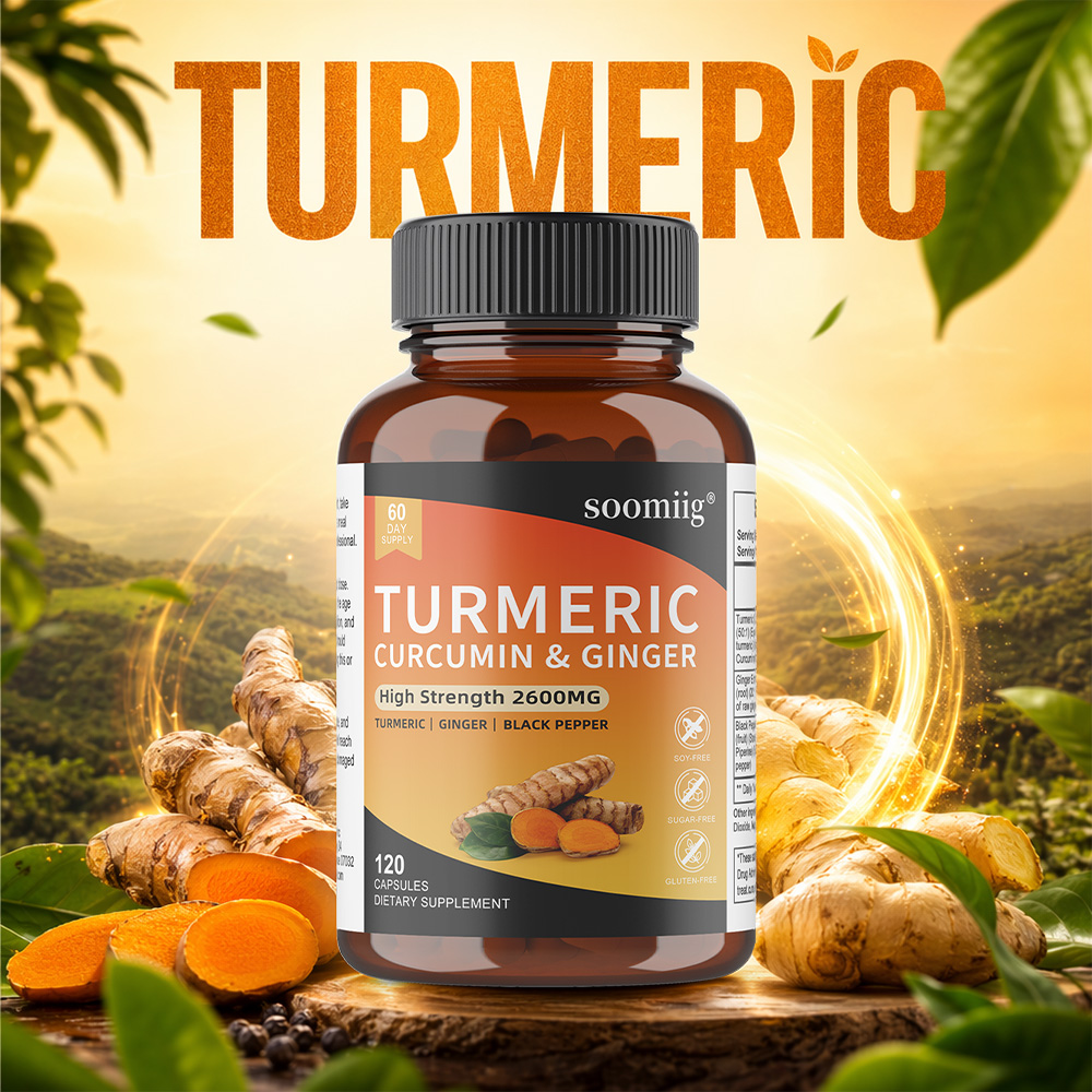 كبسولات الكركم مع الزنجبيل وال - مراجعة Turmeric Curcumin Capsule وسعره