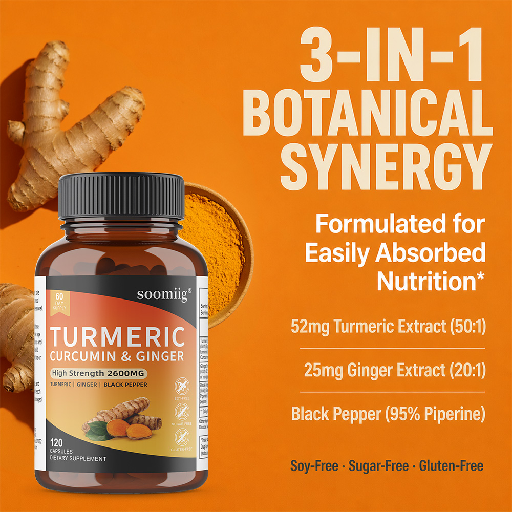 كبسولات الكركم مع الزنجبيل وال - مراجعة Turmeric Curcumin Capsule وسعره