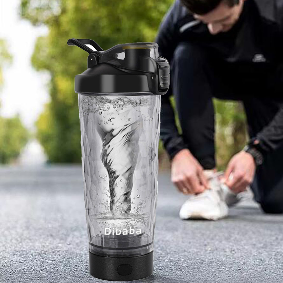 700 مللي مسحوق بروتين كهربائي  - مراجعة Protein Shaker Bottle وسعره