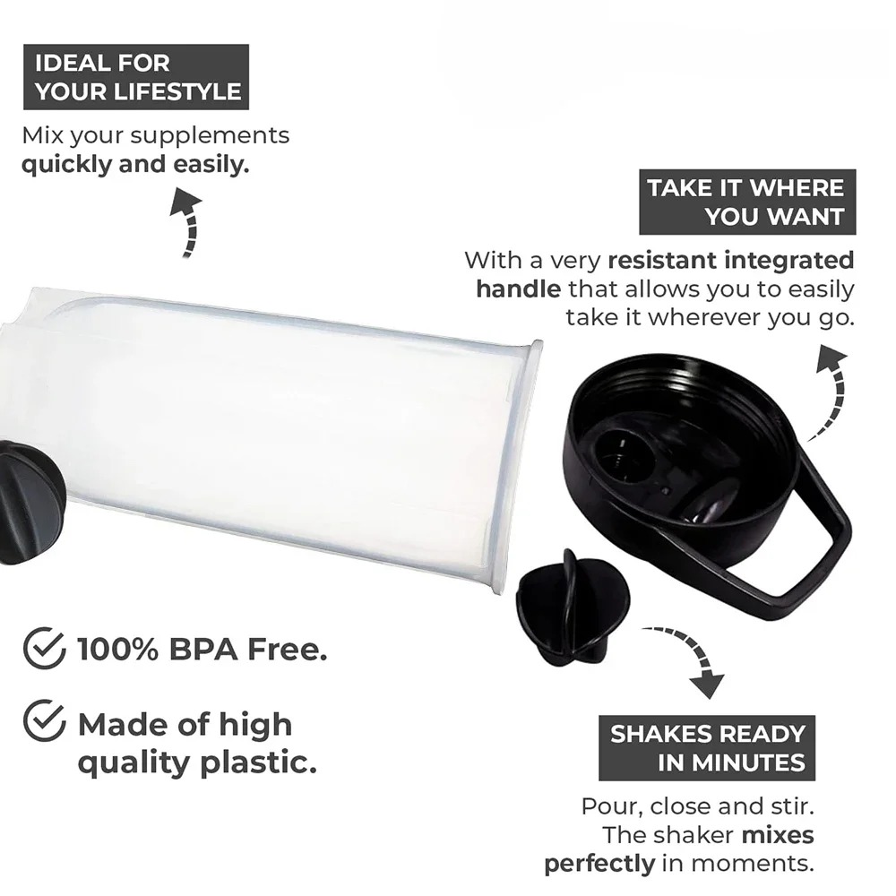 زجاجات شاكر لخفق البروتين ، أك - مراجعة Protein Shaker Bottle وسعره